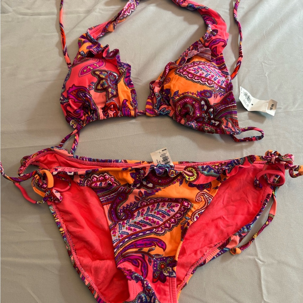 Vibrant Paisley Bikini Set
